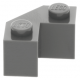 LEGO kocka 2x2 csapott sarokkal, sötétszürke (87620)